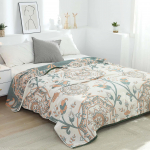 Uus puuvillane tekk vooditele Boho diivan r&auml;tik Suvine lahe tekk vabaaja tekk Pehme mandala voodikate Kahepoolne lina 150x200cm