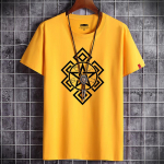 5 v&auml;rvi Meeste vabaaja suur suurus 100% puuvill Isiksuse s&uuml;mbol Print L&uuml;hikesed varrukad S-6XL Spordi T-s&auml;rk S valge