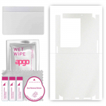 apgo Protective Skin Sticker for the back+sides compatible with Oppo Reno8 Pro+, Full Wrap Film, Foil, Vinyl - Pattern Matte Transparent