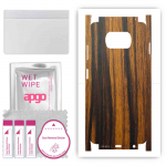 apgo Protective Skin Sticker for the back+sides compatible with Xiaomi Poco X3 NFC, Full Wrap Film, Foil, Vinyl - Pattern Tigerwood