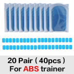 Geelpadjad EMS-i puusa- ja k&otilde;hupiirkonna ABS-trenaž&ouml;&ouml;ri jaoks kehakaalu langetamiseks lihasstimulaatori harjutuse asendusmassaaži geelplaaster 20pack(40pcs)