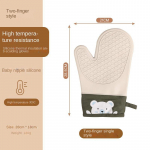 Silikoonist soojusisolatsioonikindad paksendatud, libisemiskindlad, k&otilde;rge temperatuuriga ahjukindad k&uuml;psetus- ja k&otilde;rvetuskindad k&ouml;&ouml;gik&auml;siklambrid