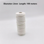 100-meetrine/rull-makramee n&ouml;&ouml;r 1 mm 2 mm naturaalsest puuvillast keerutatud makramee k&ouml;iega n&ouml;&ouml;r DIY k&auml;sit&ouml;&ouml; seinavaibad Pulmapeo kodukaunistus