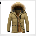 S&uuml;gis- ja talvine noorte vaba aeg keskmise pikkusega ja pikad puuvillased riided Meeste talveriided Palus mantel M must