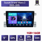 Androidi autoraadio Suzuki Grand Vitara 3 jaoks 2005-2015 Multimeediumipleier, Navigatsioon 2Din Stereo Carplay peaseade Heli 2+32GB 1+16GB black