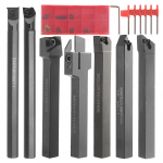 38'' 10 mm indekseeritav treipingi treiriist 21 tk - 7 tk metallist treipingi t&ouml;&ouml;riistade hoidiku komplekt 7 tk must
