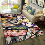Kamado Nezuko Demon S-Slayer Anime vaibavaip magamistoa elutuppa koduse diivani kaunistamiseks, lastem&auml;ngu suur sisekujundusega p&otilde;randamatt 100cm x 150cm