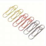 10 tk metallist pliiatsiklambrit, h&otilde;lpsasti kaasaskantav, kaarduv m&auml;rkmikun&otilde;elaga pliiatsihoidja Fikseeritud Creative Love Multifunktsionaalne ajakirja dokumendiklambrid 10pcs mitmev&auml;rviline