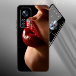 Beauty Red Lips telefoni&uuml;mbris Xiaomi Mi 10T 11i 11T Note 10 11 Lite NE F1 POCO F3 M3 X3 GT NFC M4 X4 Pro 5G pehme must kate jaoks Xiaomi Mi 11 5G
