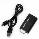 Sony 2 PS2-HDMI-&uuml;hilduva konverteri adapteri adapteri adapteri kaabel HD jaoks must