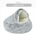 Lemmiklooma koera kassi voodi &uuml;mmargune pl&uuml;&uuml;s kassipoeg soe magamispesa voodi kass Igloo koopamaja L hall