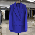 Lilla naiste Korea stiilis &uuml;likonnajakk, suure moe ja elegantsiga suures suuruses avar s&uuml;gisriietus XXL lilla