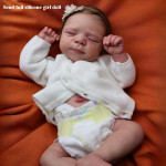 Br&auml;ndi 19-tollised Reborn Dolls Pascale So Truth Like Sleeping vastborn Babes Doll Full Silikoon Vin&uuml;&uuml;l Body Bebe Reborn Boneca Kid's Playmate m&auml;nguasi beebinukk Full silicone girl