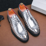 Uued Meeste klassikalised Oxfordi nahast vabaajajalatsid S&otilde;idup&uuml;ksid Pulmakingad Itaalia stiilis mokassiinid 38 kuld