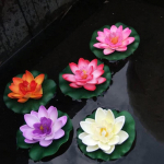 5 tk kunstlik ujuv vesi Eva Lotus Flower Pond Decor Tank taim 10cm
