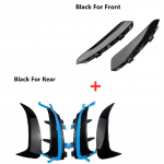 Esi- ja tagaraua trimmi huulespoiler Poritiiba Canards Uimede jaoks Mercedes Benz A klass W177 luukp&auml;ra A180 A200 A220 A250 A35 2019-2024 glossy black for hatchback