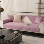 Flanellist diivanikatte padi libisemisvastane paksenenud libisemiskate padjakate Universaalne &uuml;hev&auml;rviline ruudukujuline v&otilde;re tolmukindel diivanikate 30x50cm pillowcase beež