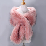 Pruudisall karusnahast varastas kunstkarusnahast m&auml;his &otilde;htukleit Bolero neem Pulmasall Talvine pruudimantel L