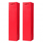 2 tk Veini kinkekotid Korduvkasutatavad Lik&ouml;&ouml;rikotid Tugevdatud p&otilde;hjadisain Pulmapidu Aastap&auml;ev &Scaron;ampanja Vein punane