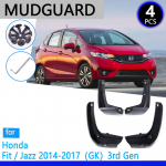 Mudguards fit for Honda Fit Jazz GK 2014~2017 2015 2016  Car Accessories Mudflap Fender Auto Replacement