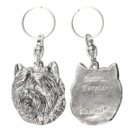 Cairn Terrier - Silver-plated dog pendant, handbag decoration, backpack pendant by Art-Dog brand