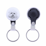 Dandie Dinmont Terrier, Hindlee Terrier - keychain with a dog portrait, pendant with the brand's own Art-Dog graphics