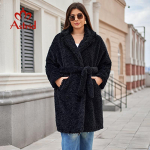 Astrid 2024. aasta pikk talv naiste kaisumantel karusnahast jakk Stiilne naissoost paks soe vabaaja t&auml;navariietus, suur suurus 30199 1XL must