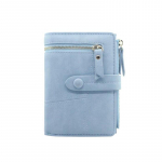 Korea Fashion Ladies l&uuml;hike rahakott Pu Multifunktsionaalne m&uuml;ndiga kokkuklapitav rahakoti kaardihoidja 14*2.8*10cm beež