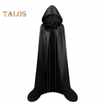 Halloween Lastele Cosplay Mantel Seotav Tume stiil Satiinist kapuutsiga lahtine p&otilde;rand Pikkus puhas v&auml;rv Unisex Lavaetendus N&otilde;iakeep 80 cm