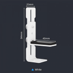 1 PC graafikakaardi hoidja Reguleeritav pistikupesa GPU videokaardi klamber, mis takistab ITX/ATX lauaarvuti &uuml;mbrise longust valge