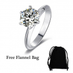 925 h&otilde;bedast s&otilde;rmused klassikaline moissanite s&otilde;rmus pulmapeo stiilis teemant luksuslikud ehted naistele 6