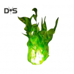 Halloweeni ujuv tulekera kunstlik v&otilde;ltsleek h&otilde;ljuv LED-palli rekvisiit valgustatud tulekera kaunistus Halloweeni kaunistus punane