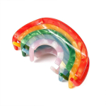 1tk Rainbow Hair Claw Naiste juukseaksessuaar