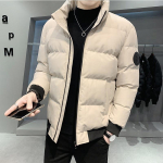 Talvine meeste puuvillane jope, &uuml;hev&auml;rviline paks mantel, soe mantel, suur M aprikoosi