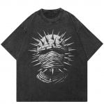 Streetwear Vintage Pesuga Must T-s&auml;rk Puuvill Y2K Unisex L&otilde;dva L&otilde;ikega Topid Tees XXL
