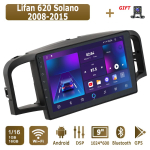 Android Carplay autoraadio Lifan 620 Solano 2008-2015 jaoks Multimeediam&auml;ngija Peaseade Stereo GPS Navigatsioon BT WIFI 2+32GB 1+16GB white