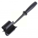 Non Stick Kitchen Mix Lihahakkija Jahvatatud veiselihamasher Segamine, jahvatamine ja peksmine spaatliga lihakaabits liha hakklihak&ouml;&ouml;gi jaoks 2PCS must