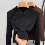 Naiste s&uuml;gis- ja talvine seisva rev&auml;&auml;riga &scaron;assii n&ouml;&ouml;biga pikkade varrukatega v&ouml;&ouml;kohta v&auml;hendav kampsun S must