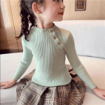 Mood kevadine t&uuml;drukute kampsunid kootud sviitrid topid Turtlrneck t&uuml;drukute kampsun 2-14 aastat laste riided soojad laste kampsunid 150 roheline