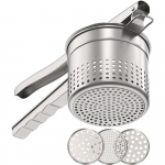 Suur 15 untsi kartulip&uuml;ree, roostevabast terasest kartulipudruriistaja, ergonoomilise k&auml;epidemega kartulipudruriist, k&ouml;&ouml;giriista pressimine ja purustamine