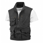 Meeste vest, Vabaaja v&auml;livest, P&uuml;stkrae, Fotograafiavest, V&auml;li t&ouml;&ouml;riided, Meeste pealisr&otilde;ivas XXXXXL must
