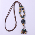 V&auml;rvilised retro ebakorrap&auml;rased keraamilised helmed kaelaripatsid Antiikripatsid naistele ehted kingitus