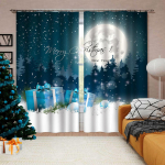 3D-prinditud odavad j&otilde;ulud kodukaunistused varjukardinad punane &otilde;hupall pidulik p&uuml;ha elutuba magamistoa dekoratiivsed kardinad 50W130H(CM)x2&Hook