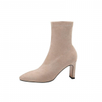 Suurused 34-45 Naiste Fetish Suede Pahkluusaapad Stiletto K&otilde;rged Kontsad L&uuml;hikesed Terava Otsaga Kontsad Kontori Daam &Uuml;hev&auml;rvilised L&uuml;hikesed Saapad Must Nude 6