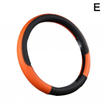 Auto rooliratta kate 37cm-38cm Autostiil Sisekujundus Reljeefsed Ratta Tarvikud Rooli Libisemisvastane Nahkkate N1w3 must