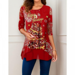 JPNTKY Naiste vabaaja s&uuml;gistalvised pikkade varrukatega O-kaelusega pluusid ja s&auml;rgid S hall v&auml;rv