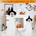 2 tk &Otilde;ue Halloweeni Kaunistused Hirmutav Kummitus Halloweeni Dekoratsioon Valguskettidega Patareitoitega Veranda Hoovi Kaunistused