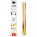 Ananass ja kookos 100%-Looduslikud-Viirukipulgad K&auml;sitsi valmistatud-K&auml;sitsi kastetud Orgaaniline-Kemikaalidevaba-Puhastamiseks-L&otilde;&otilde;gastumiseks-Positiivsuseks 25 Sticks