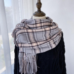 Ruuduline sall Naiste talvine uus mitmek&uuml;lgne retrotemperamendiga sall, ka&scaron;miiritmitatsioon, soe &uuml;li&otilde;pilassall kahekordse kasutusega 180*70cm