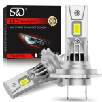2tk 30000LM H7 H8 H11 LED esitule pirnid Canbus 9005 HB3 9006 HB4 Led 1:1 mini juhtmeta lamp 16-tuumaline CSP auto esilatern udutule turboventilaator 6000K 12V H7